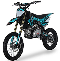 ICE BEAR 125cc WHIP Dirt Bike 4 Speed Manual, Dual Disc Brakes, Anodized Hydraulic Inverted Forks, 17"/14" Aluminum Wheels, Seamless Tubing Frame. Free shipping to your door. Free helmet. 6 month warranty. EPA Approved.