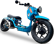 ICE BEAR "GEN V MADDOG" 50cc Scooter Street Bike with 14" big tires, HID Headlights, LED Turn Signals & Tailight, Digital Dash, Upgraded Suspension/Muffler/Wheel Fenders/Tires/Seat/Mirrors (PMZ50-22), FREE SHIPPING TO YOUR DOOR