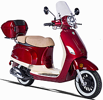 AMIGO AVENZA 50cc Scooter with Windshield, LED Lights, Rear trunk, USB Port, White Wall Tires, optional Remote Start, Anti-theft Alarm. EPA/DOT/CARB, 99.9% assembled. Free shipping to your door, free helmet and 1 year bumper to bumper warranty.