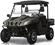 EPA & CARB Approved Stallion 600 RX-EFI BMS Ranch Pony 600cc UTV with Power Steering, 37 HP 2WD/4WD Switchable, P/R/N/L/H, 4 Wheel Disc Brake, Bluetooth, Stereo, Windshield, Hard roof. Free shipping to door, free helmet, 6 months warranty, life-time t