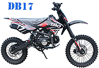 TAO TAO 125cc Dirt Bike Manual 4 Speed, Foot Shifter, Dual Disc Brakes, 17"/14" Tires (DB17). Free shipping to your door. Free helmet. 6 month warranty. EPA, DOT, CARB Approved for all 50 States.