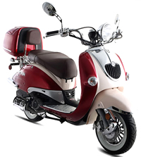 BMS Heritage 150cc 2-Tone Scooter Fully Automtic CVT, EPA/DOT/CARB (99.9% assembled)