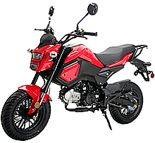 2025 EPA/DOT/CARB Approved MC-177-125cc Street Bike Motorcycle Air Cooled Manual 4 Speed, Dual Disc Brakes, 12" DOT Tires. Free shipping to your door. Free helmet or motorcycle cover, smart battery charger, wheel brake lock alarm. 1 year warranty.