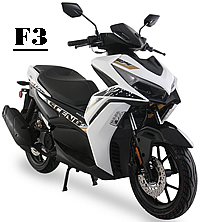 CARB Approved ICE BEAR "F3" 150cc Scooter with 14" Big Tires, LED Lights, Digital Display, Dual Disc Brakes, Dual Shocks, Smart Lock (PMZ150-3), free shipping to your door, 1 year bumper to bumper warranty, lift time technical support.
