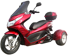 NEW Ice Bear "Q6" 50cc FULL SIZE Motor Trike Scooter PST50-17 with Windshield, 14" Big Tire. Motorcycle license is not needed, free shipping to your door with a free gift at your choice, 1 year bumper to bumper warranty, life time technical support.
