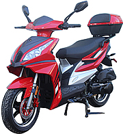 ROKETA 150cc Scooter with 14" Big DOT Tires, Dual Disc Brakes, LED Style Lights (MC-49-150)