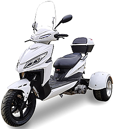 2026 Ice Bear MOJO Z Model 150cc Motor Trike PST150-9Z (Sporty Design) w/ KENDA Tires. Free shipping to your door, free helmet, 1 year bumper to bumper warranty.