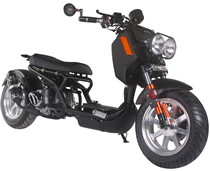 ICE BEAR "GEN IV MADDOG" 50cc Scooter Street Bike with HID Headlights, LED Turn Signals & Tailight, Digital Dash, Upgraded Suspension/Muffler/Wheel Fenders/Tires/Seat/Mirrors (PMZ50-21), FREE SHIPPING TO YOUR DOOR