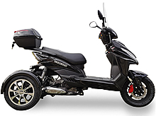 2022 Ice Bear MOJO 50cc Z Model Trike Light Weight Motor Trike 3 Wheeler Scooter PST50-1Z w/ Extra Large Windshield (Motorcycle license is not needed), free shipping to your door with a free gift, 1 year bumper to bumper warranty, life time tech support.