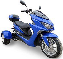 Brand New 2024 Ice Bear "Trifecta" 150cc KING SIZE Motor Trike Scooter PST150-2 w/ Windshield & 13" Big Tire. Free shipping to your door. Free DOT approved scooter helmet, free 1 year bumper to bumper warranty.