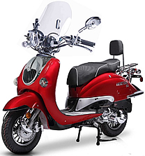 BMS Heritage 150cc 1-Tone Scooter Limited Edition Fully Automtic CVT, EPA/DOT/CARB (95% assembled)