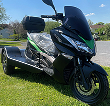 Ice Bear Maximus-300 (PST300-20) Electronic Fuel Injection Engine, Automatic with Reverse, Rear Differential, All Disc Brakes, 14"/12" Big Tires, LED Lights, Rear Trunk, Backrest. Free shipping to your door, free helmet.  1 year bumper to bumper warranty.